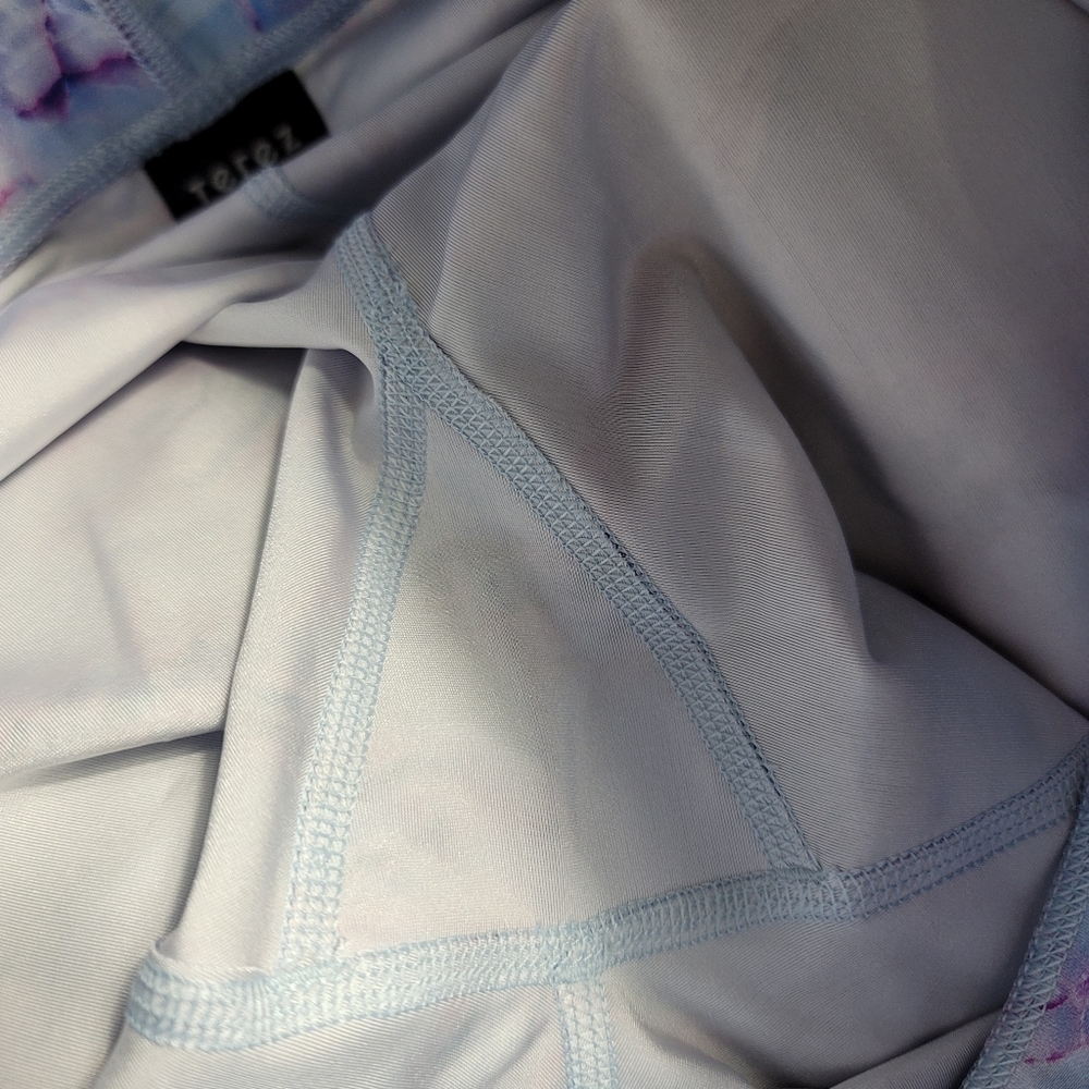 TEREZ Active Super High Band 7/8 Legging in Blue Marble Large - Picture 10 of 13